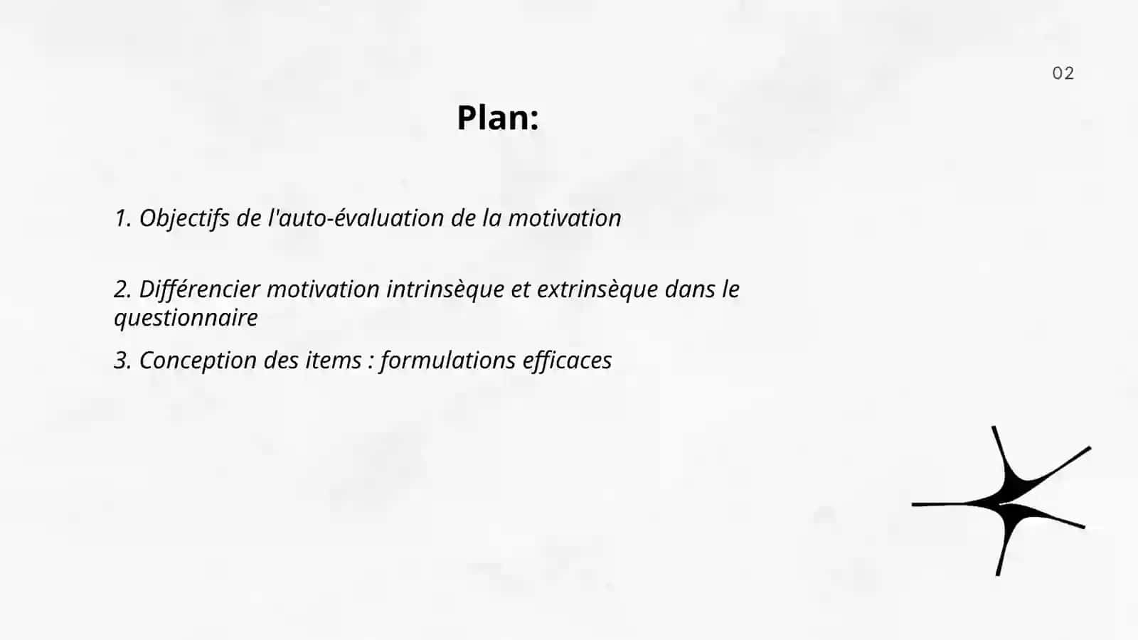 Auto-évaluation de la motivation: questionnaire et discussion 2