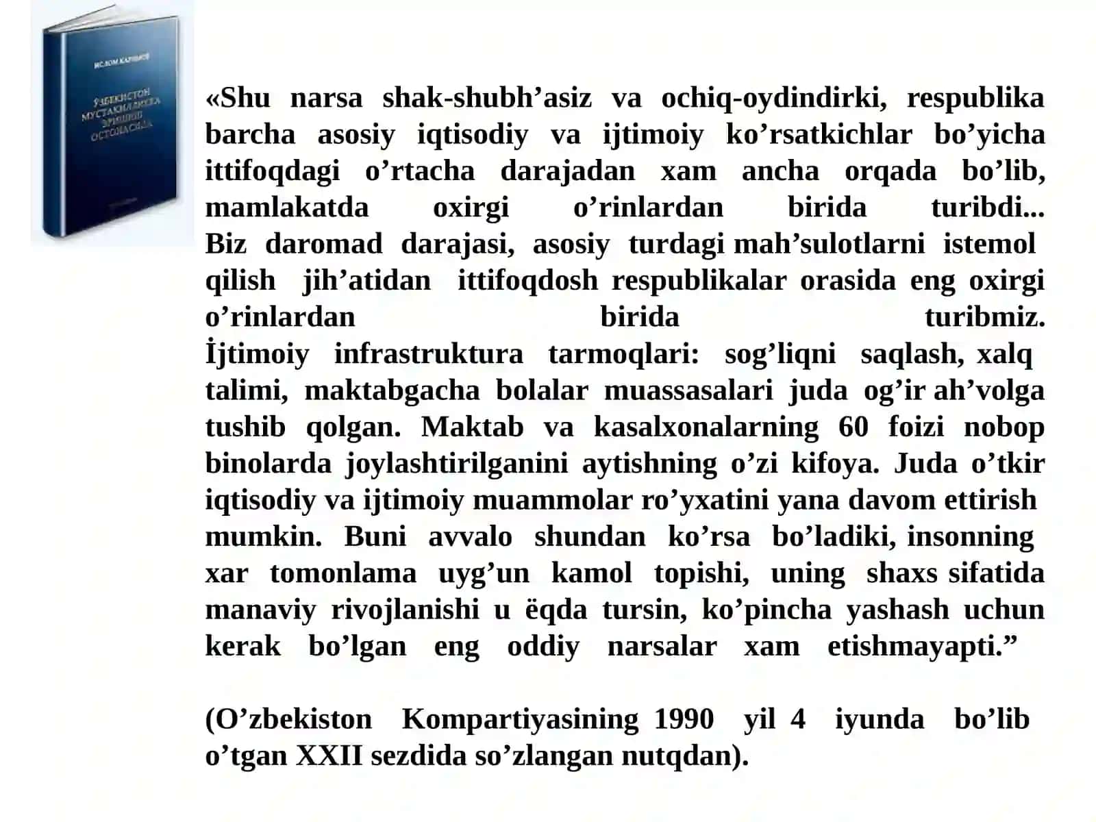 O’zbekiston Repspublikasida  ijtimoiy o’zgarishlar 2