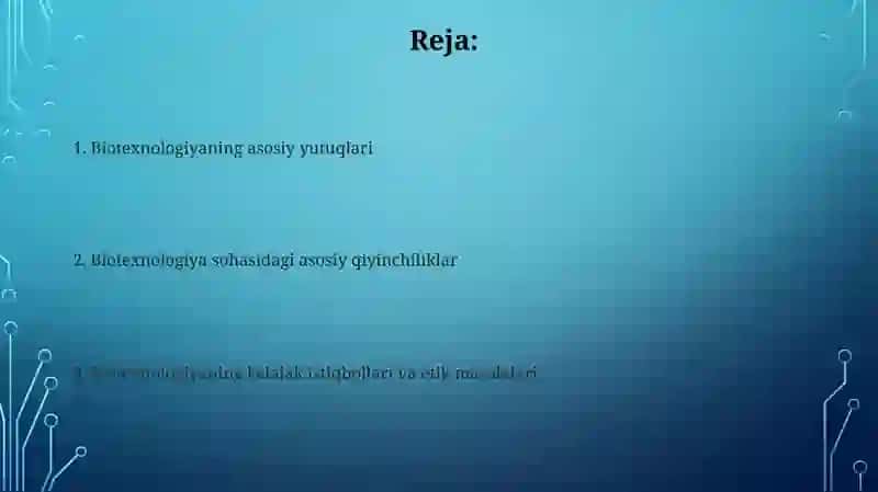 Biotexnologiyani yutuq va muammolari 2