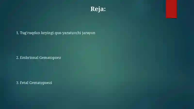 Bolalarda qon yaratish tizimi anatomi-fiziologik hususiyatlari 2