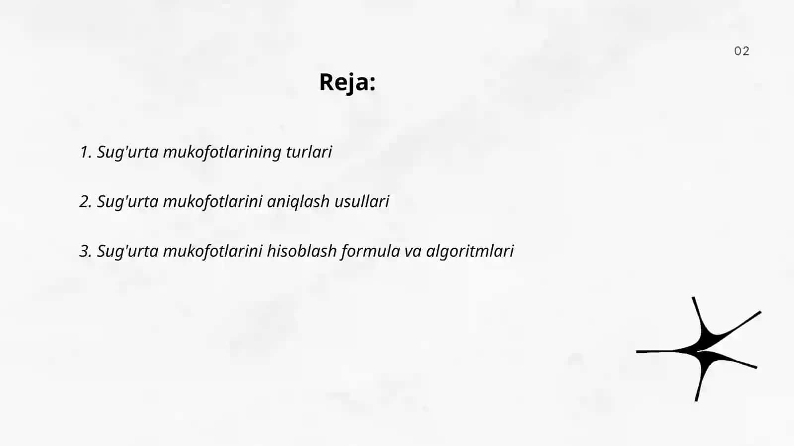 Sug'urta mukofotlari va ularni xisoblash tamoyillari 2
