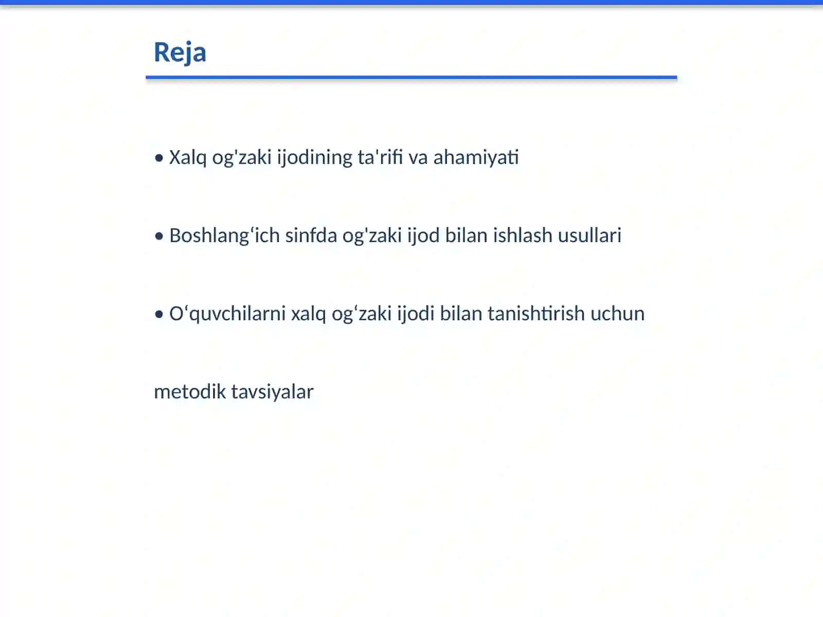 Ishlash usullari Boshlangʻich sinfda xalq ogʻzaki ijodi ustida metodik tavsiyalar 2