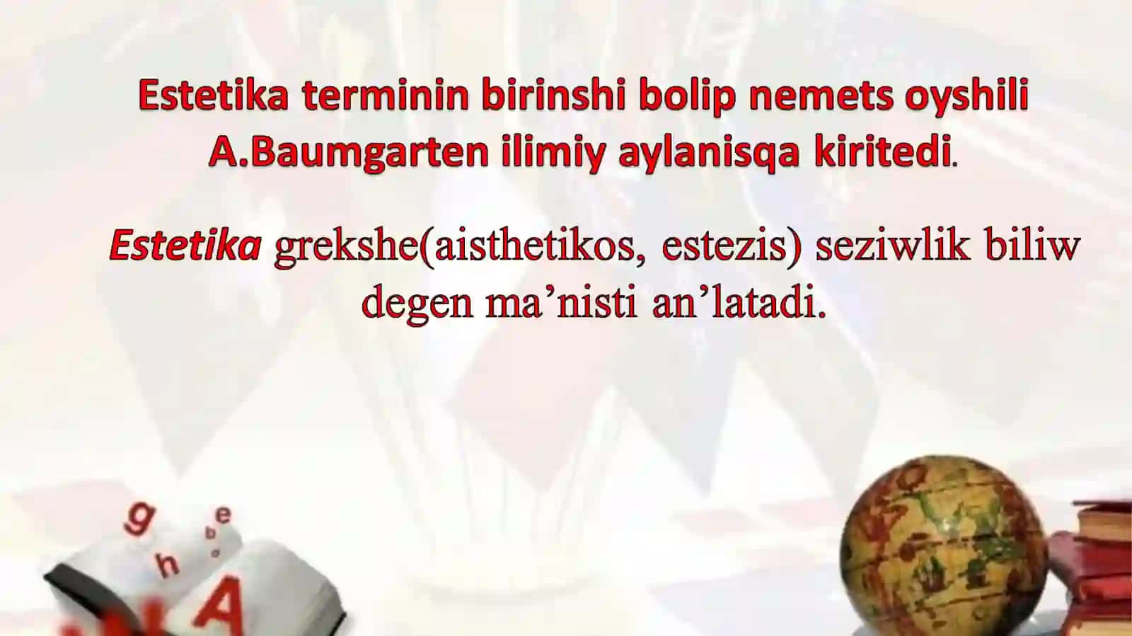 ESTETIKA PREDMETI. MAQSETÍ HÁM WAZÍYPALARÍ 2