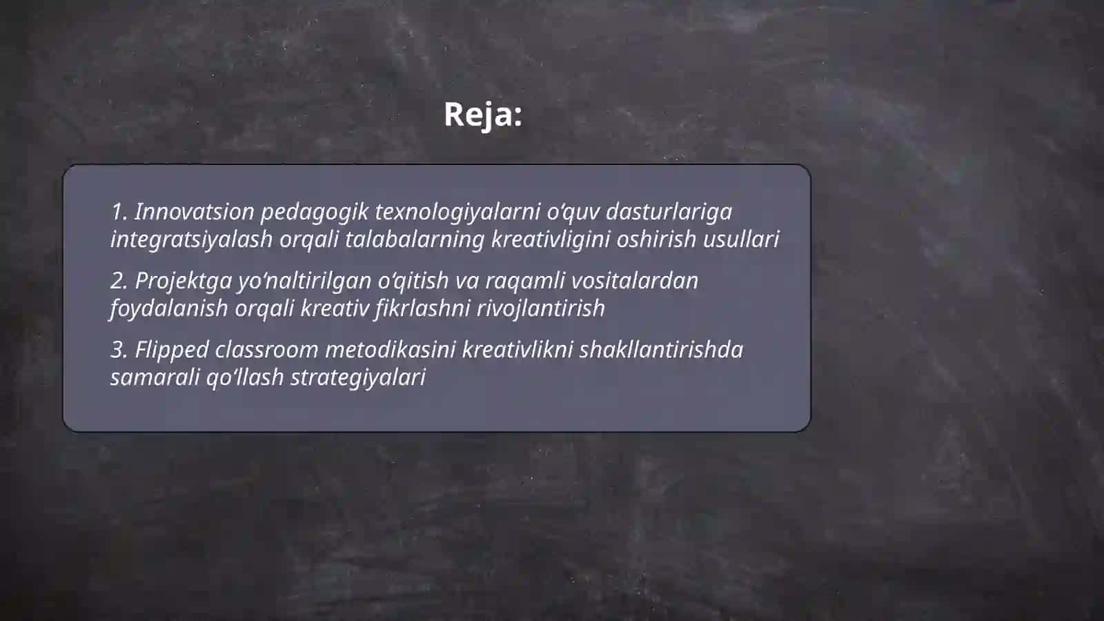 Innovatsion pedagogik texnologiyalar 2