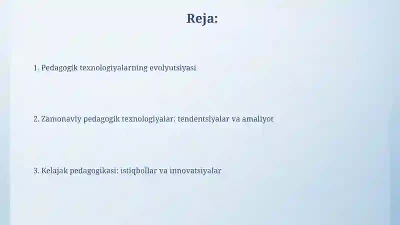 Pedagogiktexnologiyalarningrivojlanishi 2
