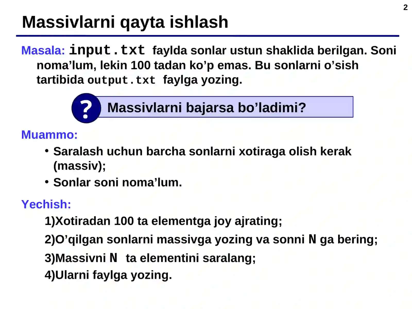Матнливабинар файллар 2