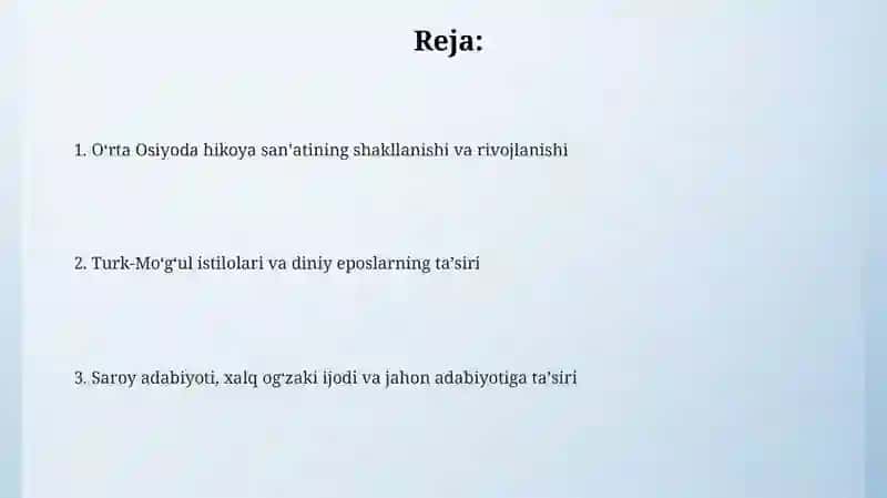 O‘rta asrlarda Markaziy Osiyoda voizlik san‘ati rivoji 2