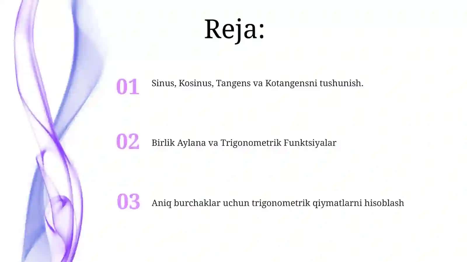 Trigonometrik funktsiyalar 2