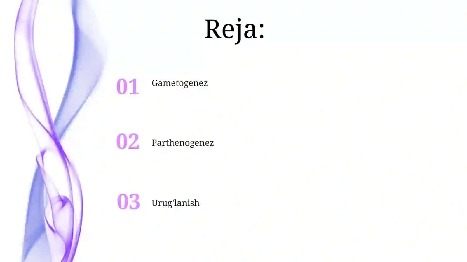 Gametalarning yetukligi 2