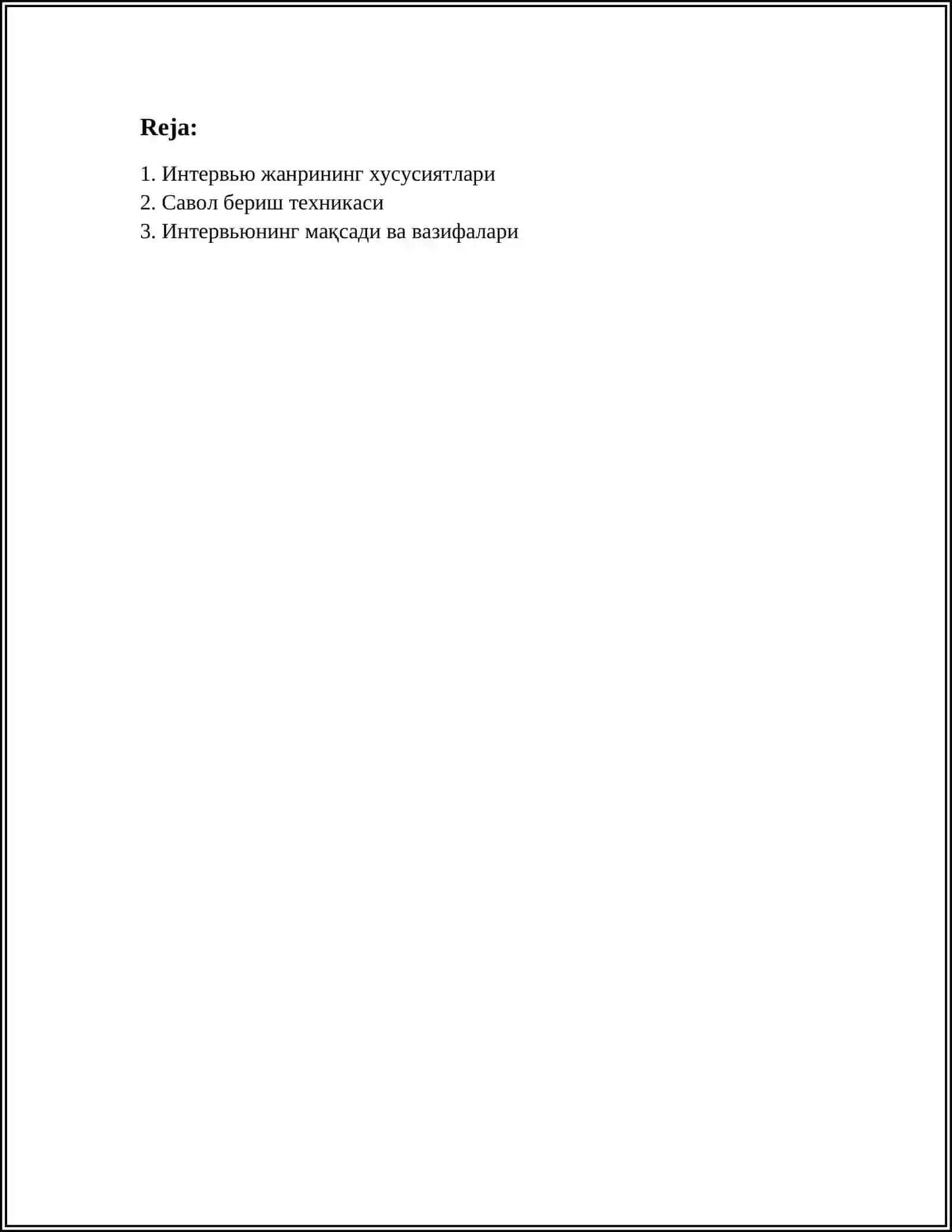 JURNALISTIKADA INTERYU JANRI 2