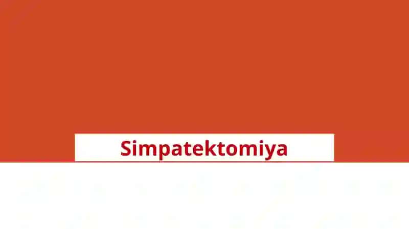 Simpatektomiya 2