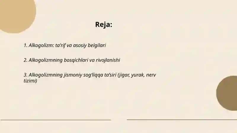 Alkogolizm va uning asoratlari 2