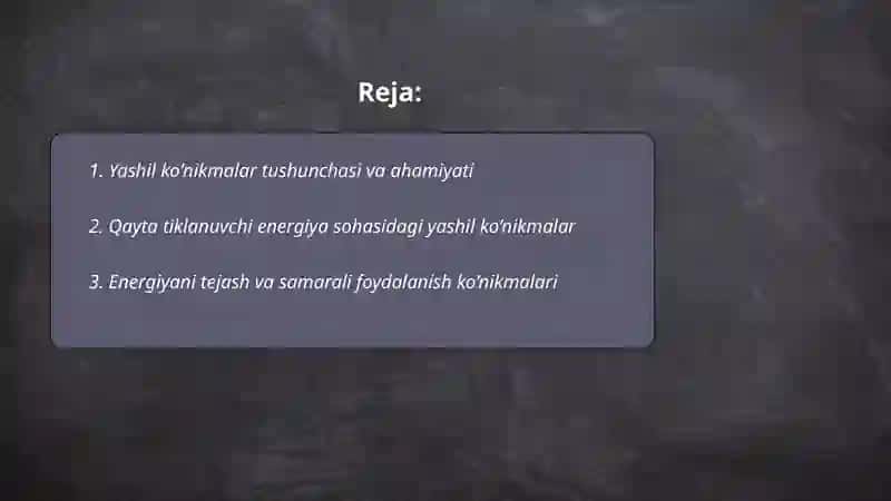 Yashil ko’nikmalar va uning foydali jixatlari 2
