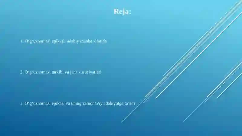 Oʻgʻuznomasi epikasi: adabiy manba sifatida 2
