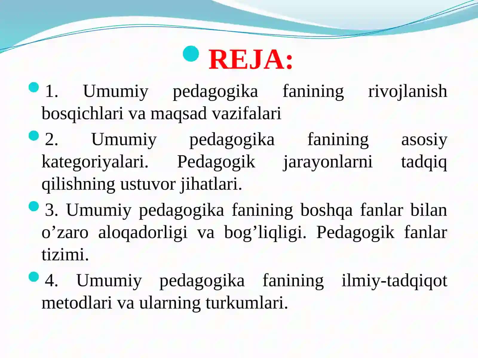Umumiy Pedagogika Fan Sifatida. Pedagogikaning Ilmiy Tadqiqot Metodlari 2
