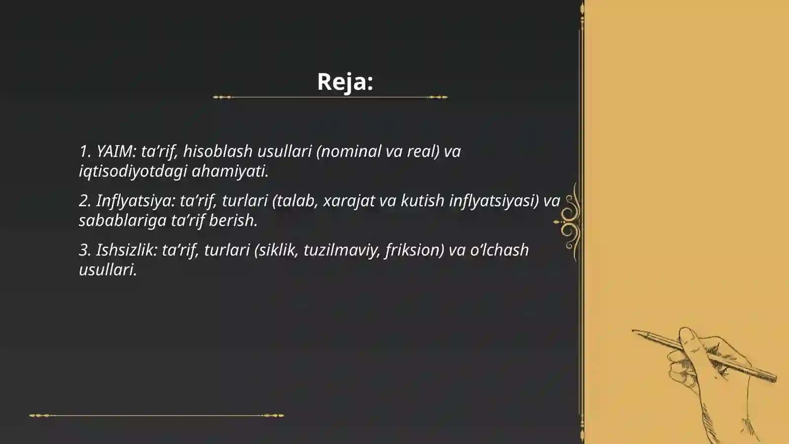 Asosiy makroiqtisodiy ko‘rsatkichlarning mohiyati va roli 2