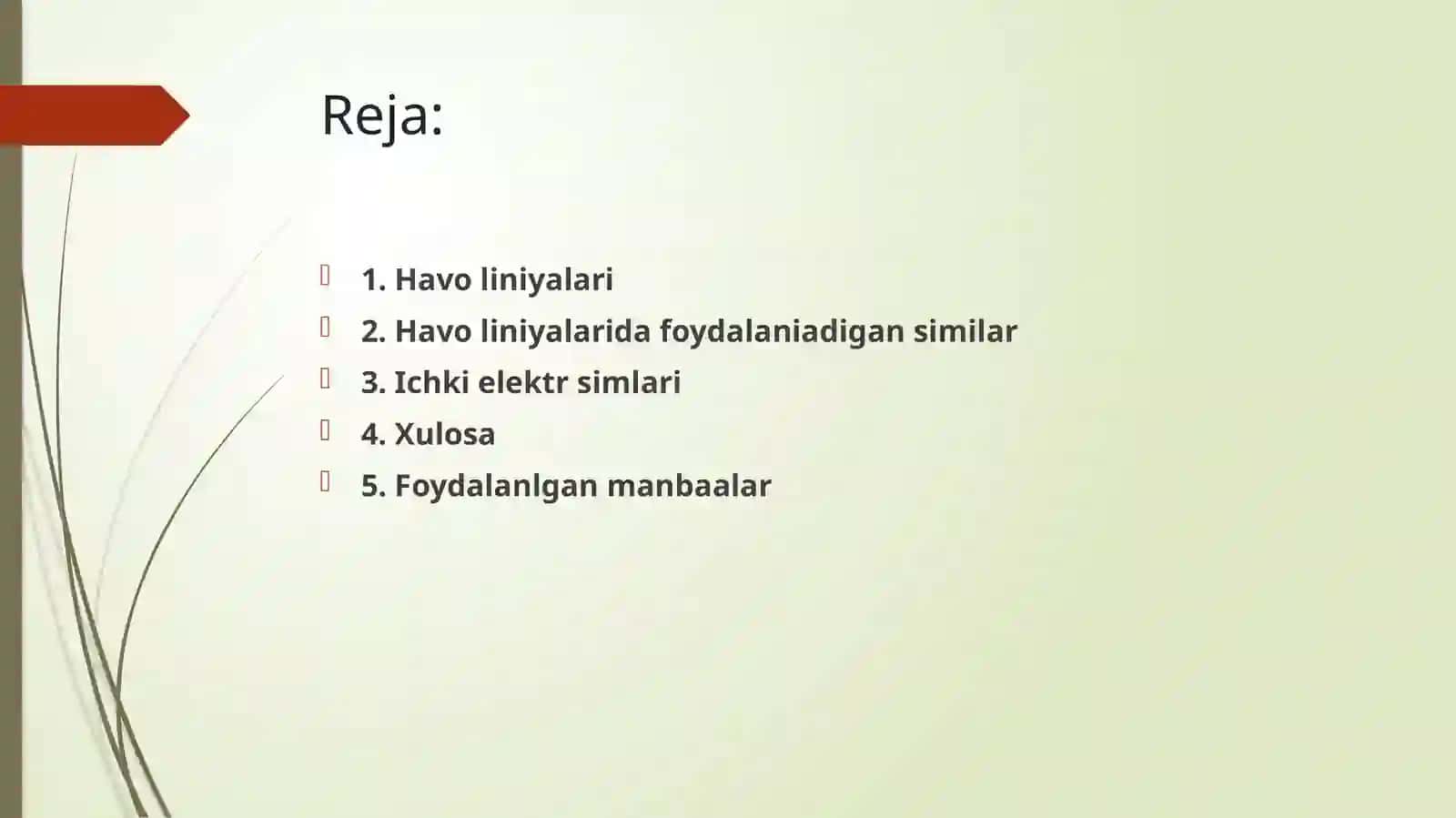 Elektrenergiyasini uzatishda foydalaniladigan simlar 2