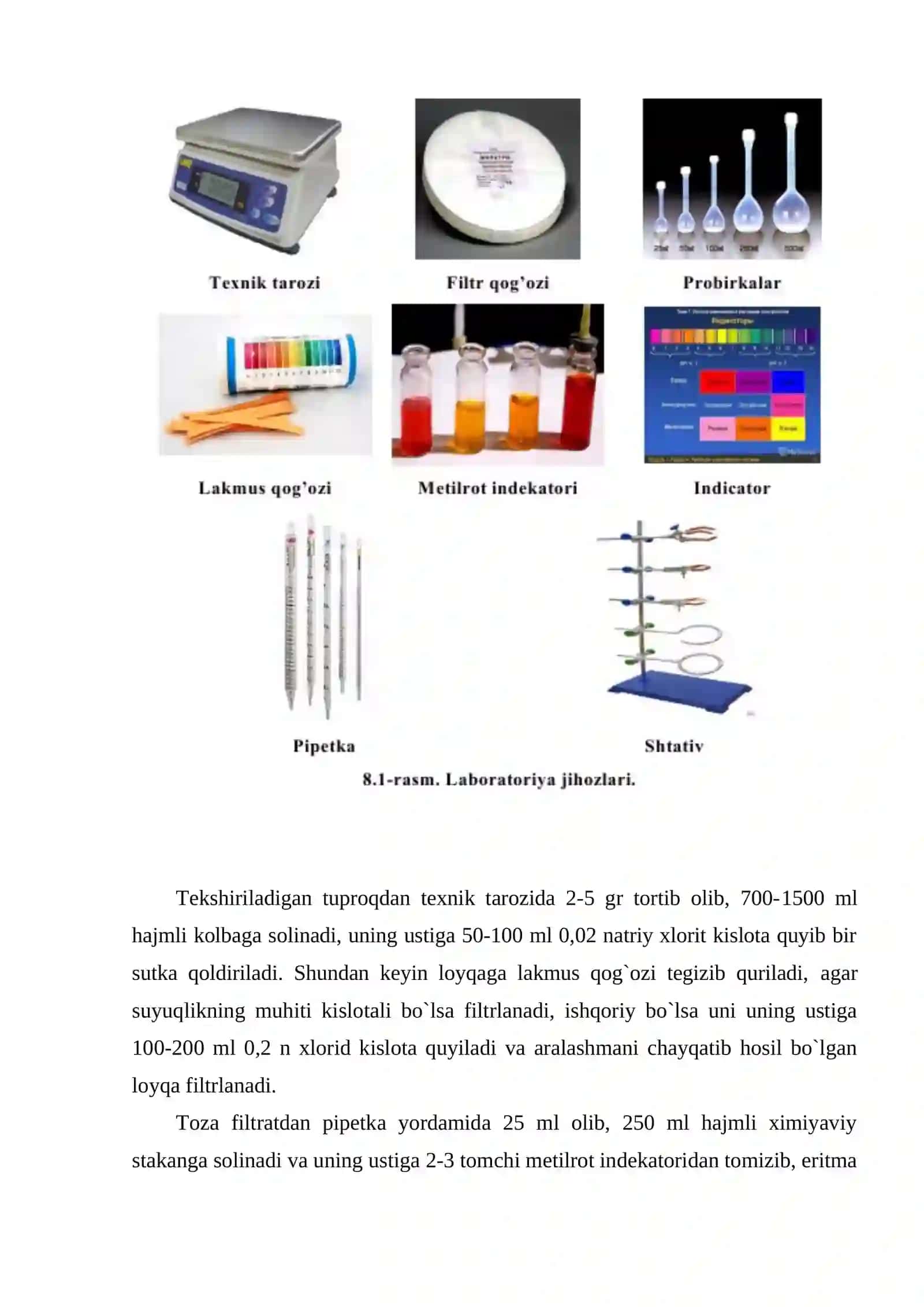 Tuproqdagi CO2 karbonatlar miqdorini (atsidimetrik usulida) aniqlash 2