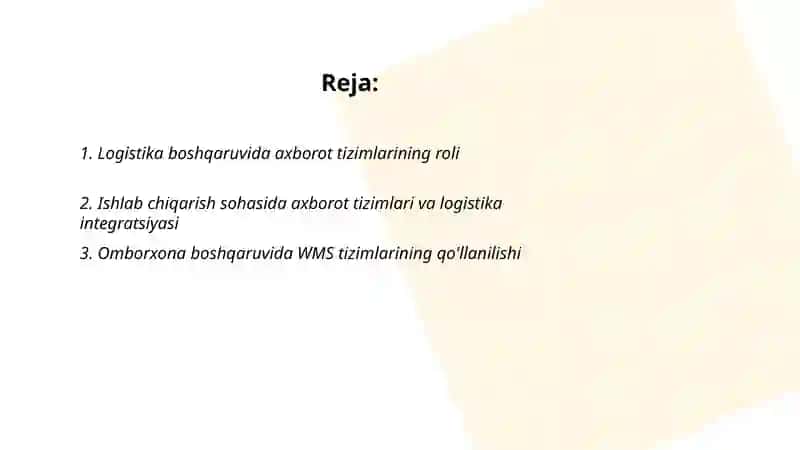 Logistika boshqaruvida axborot tizimlarining roli 2
