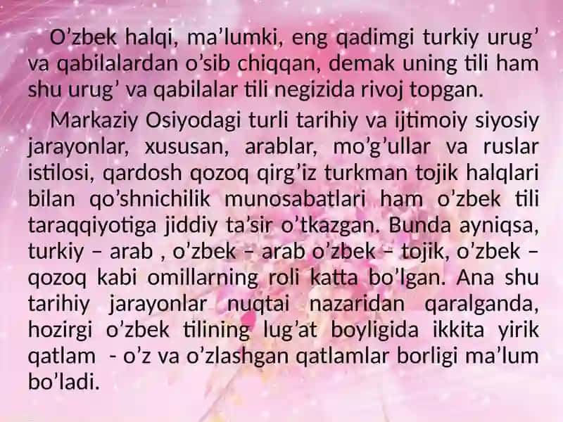 O’zbek tilining izohli lug’atida arabcha so’zlarning qo’llanilishi 2