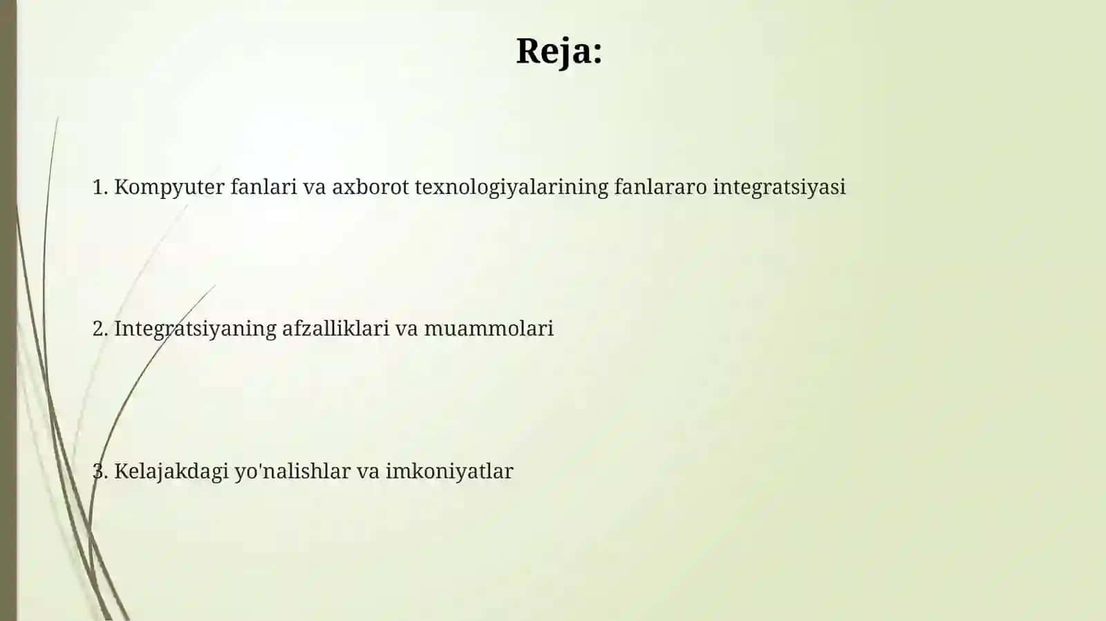 Informatika va axborot texnologiyalari fanini fanlararo integratsiyasi 2