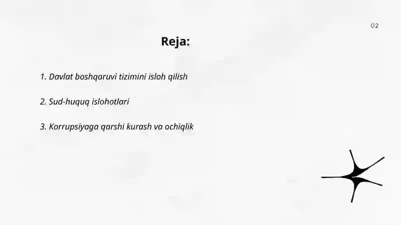 Davlat boshqaruvi tizimini isloh qilish 2