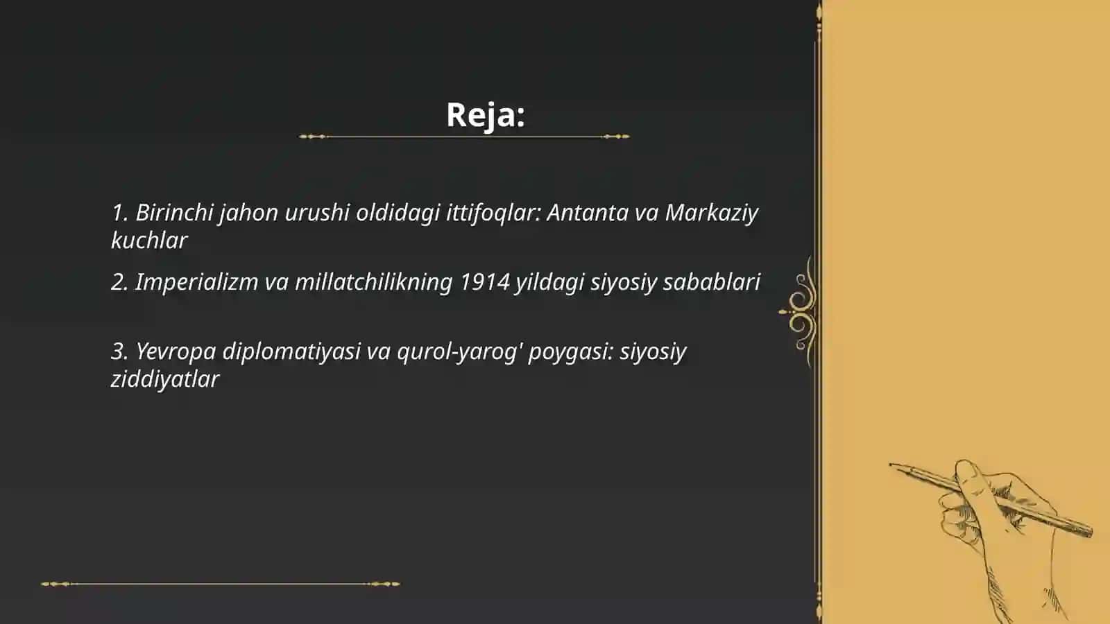 Birinchi va ikkinchi jahon urushidagi siyosiy vaziyat 2