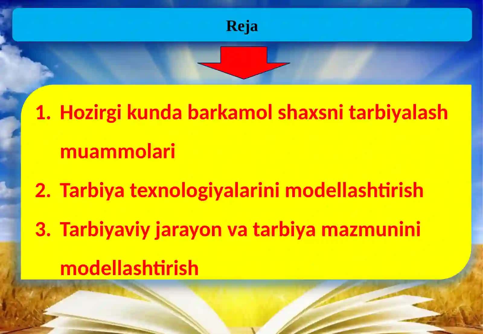 O‘qituvchining tarbiya texnologiyalari asosida faoliyat olib borishi 2