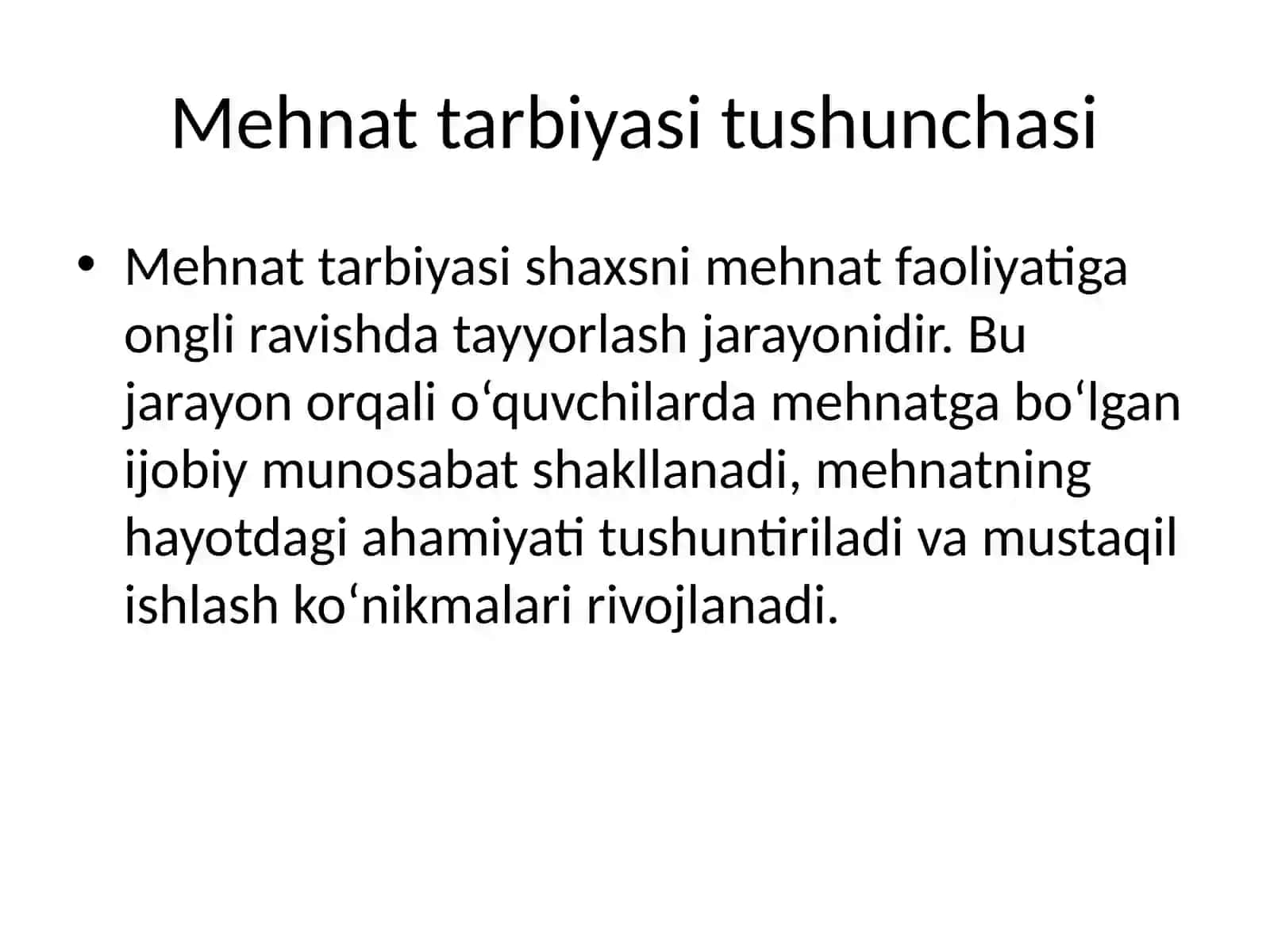 Mehnat tarbiyasi 2