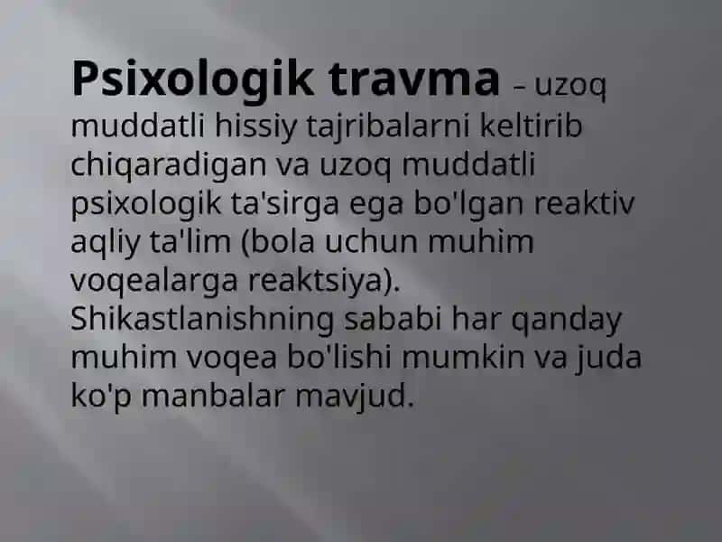 Psixologik Travma 2