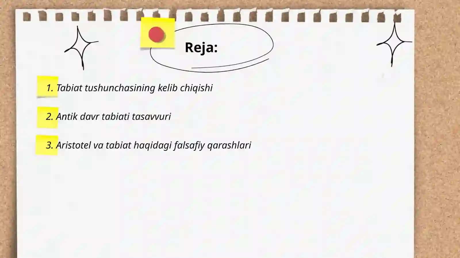 Tabiat tushunchasining kelib chiqishi 2