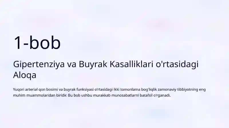 Gipertenziya va Buyrak Kasalliklari 2