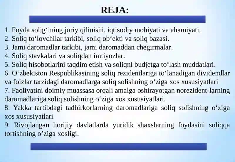 FOYDA SOLIG‘I 2