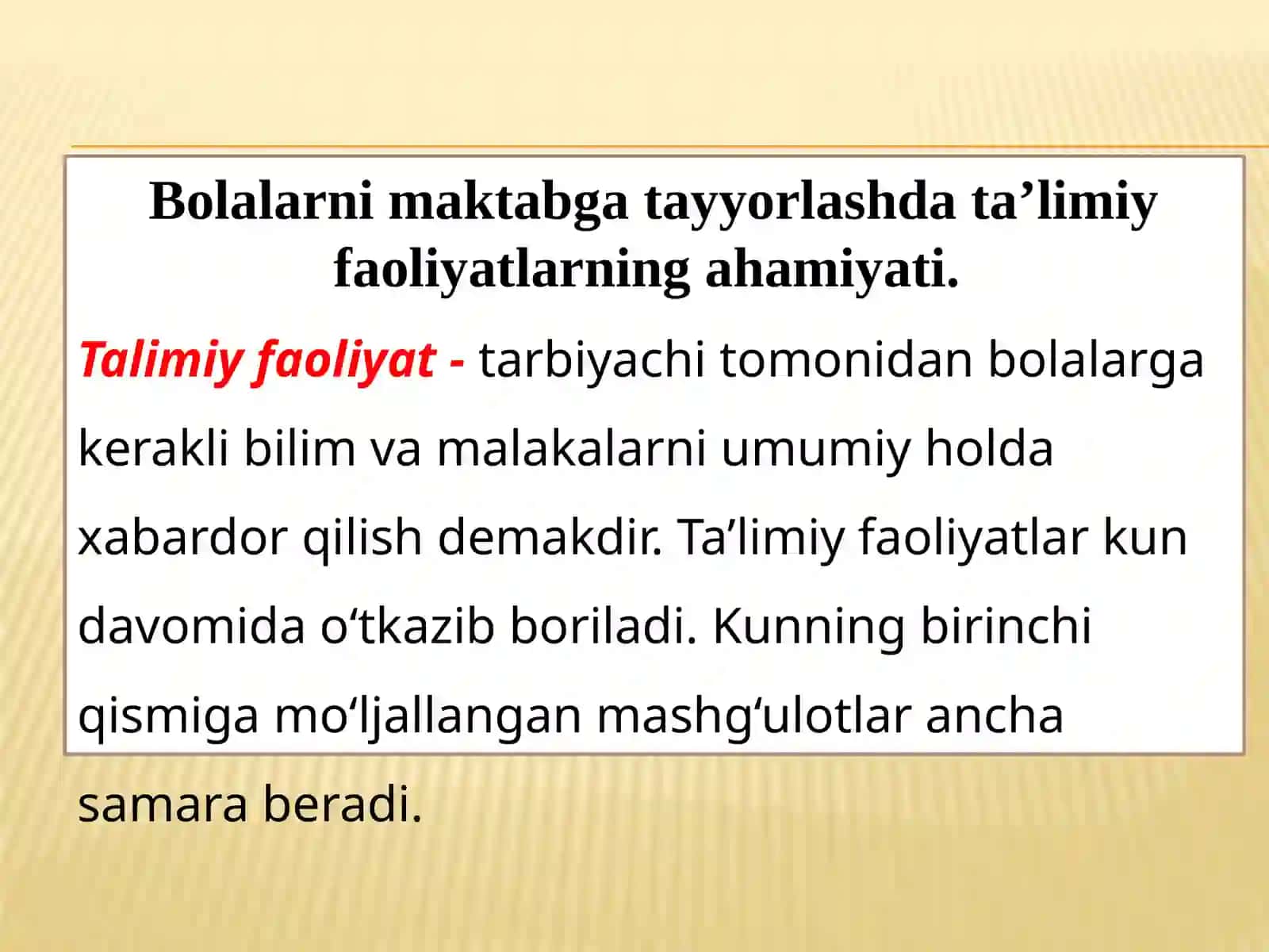 BOLALARNING MAKTAB TA’LIMIGA TAYYORGARLIGIGA TA’SIR ETUVCHI OMILLAR 2