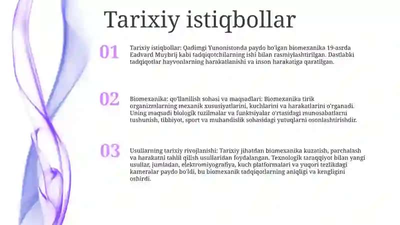 Biomexanikaning Predmeti,Vazifalari Va Metodlari Rivojlanish Tarixi 2