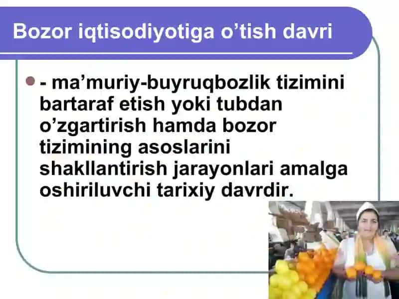 BOZOR IQTISODIYOTIGA O’TISHNING O’ZBEK MODELI VA UNING O’ZIGA XOS XUSUSIYATLARI 2
