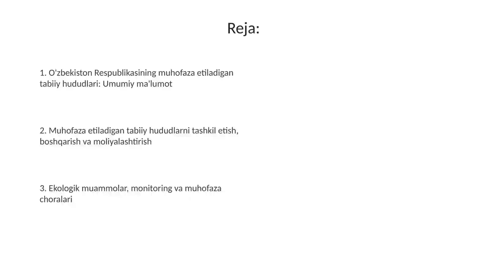 O‘zbekiston Respublikasining alohida muhofaza etiladigan tabiiy hududlari 2