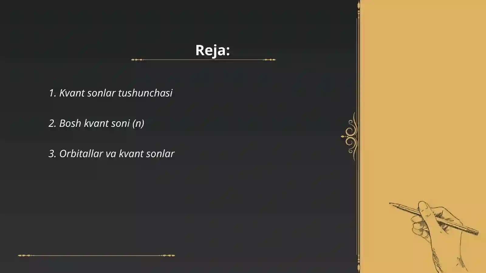 Kvant sonlar va uning atom tuzilishidagi ahamyati 2