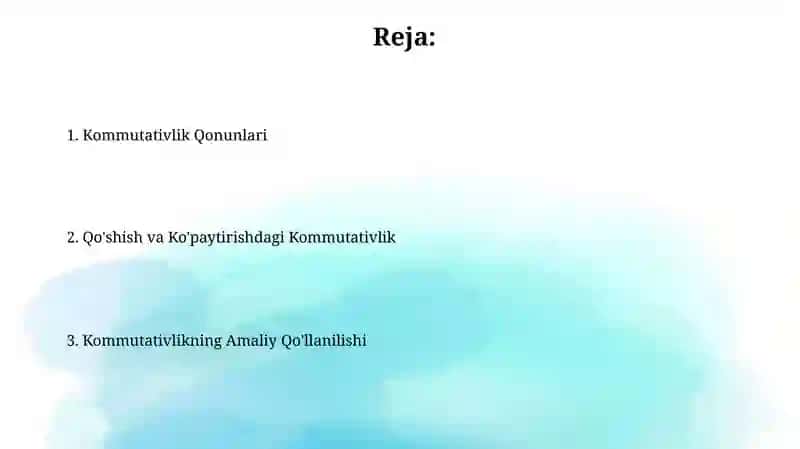 Kommutatsiya qonunlari 2