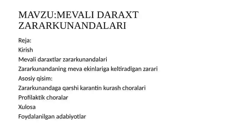 Mevali Daraxt Zararkunandalari 2