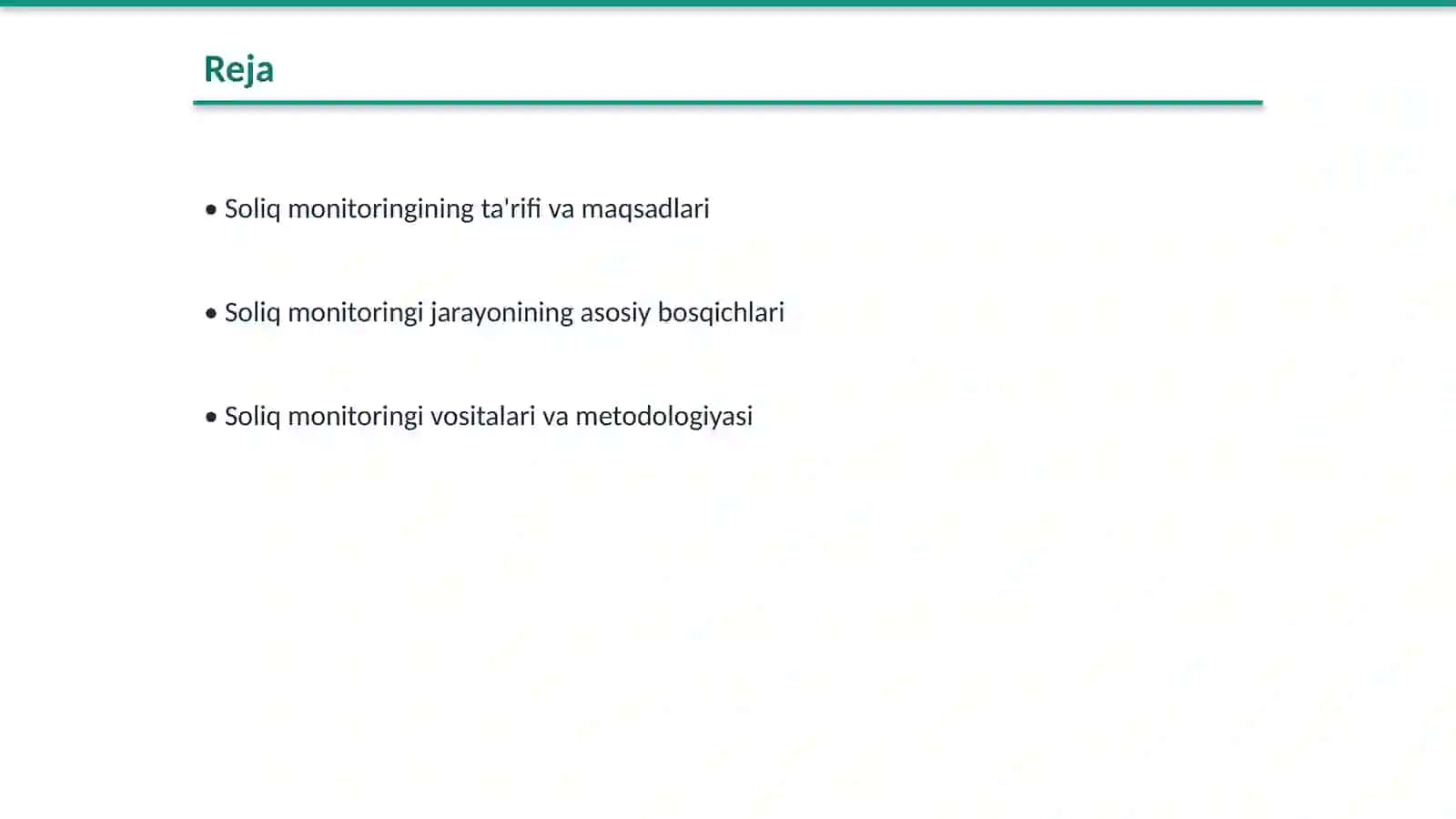 Soliq monitoringining ahamiyati 2