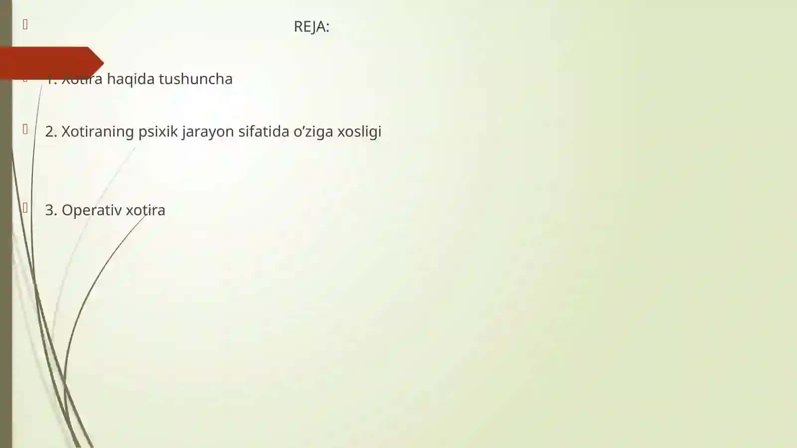 XOTIRA HAQIDA TUSHUNCHA VA UNING NERV - FIZIOLOGIK XUXUSIYATLARI 2