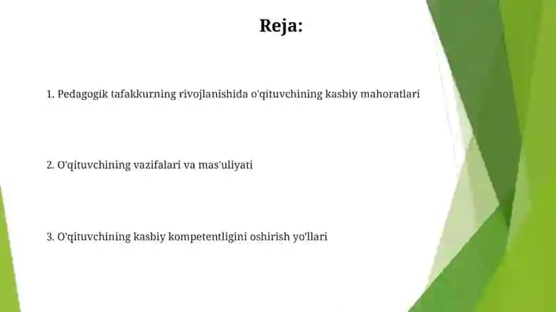 Pedagogik fikr taraqqiyotida oʻqituvchining kasbiy mahorati hamda burch mas'uliyatilari 2