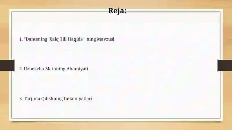 Dantening "Xalq tili haqida" asari 2