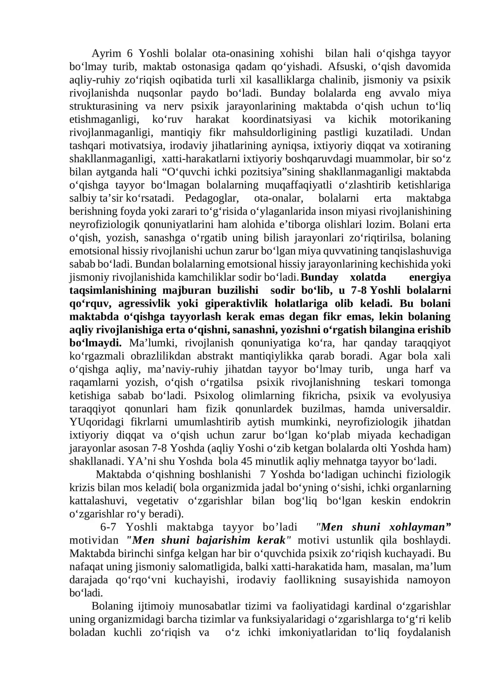 KICHIK MAKTAB YOSHI DAVRIDA PSIXIK RIVOJLANISH XUSUSIYATLAR 2