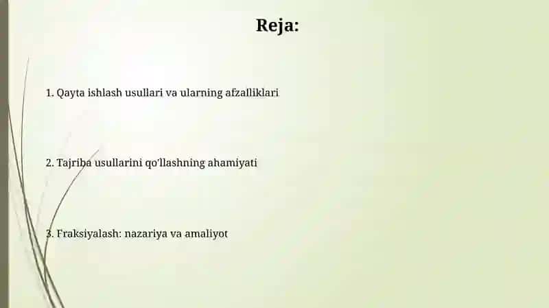 Ekspremental usullardan foydalanishning ahamiyati 2