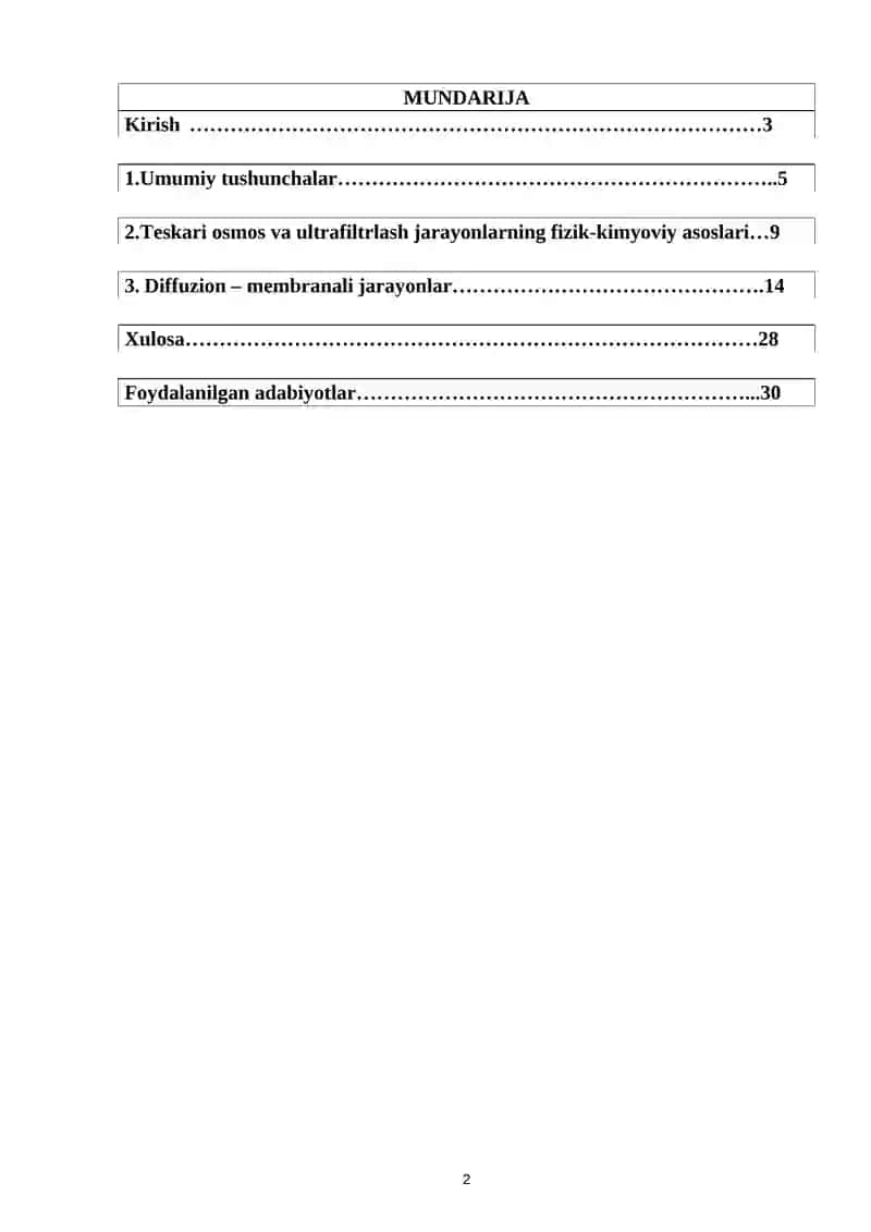 Teskari osmos va ultrafiltrlash 2