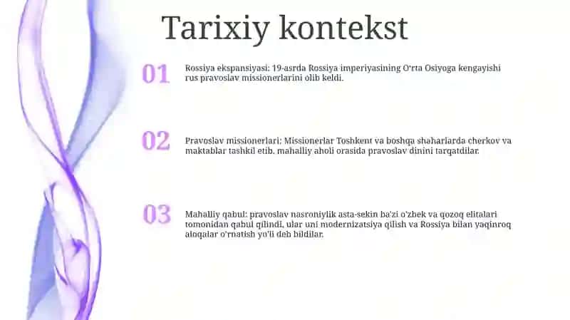 O'Rta Osiyoga Pravoslavlikning Kirib Kelishi 2