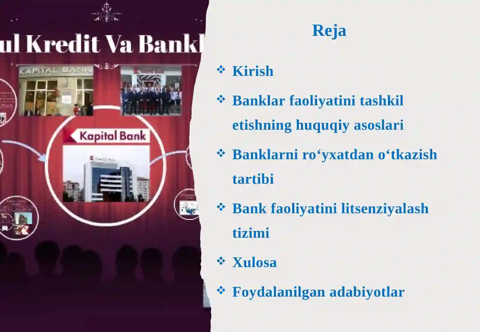 Banklar faoliyatini tashkil etish, ularni ro‘yxatdan o‘tkazish, litsenziyalash 2