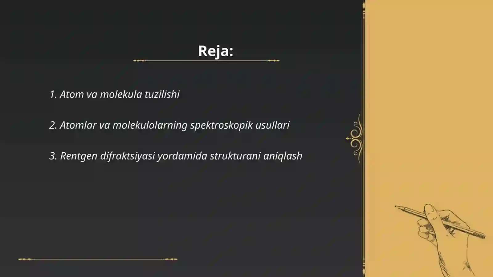 Atom va molekulalarni aniqlash usullari 2